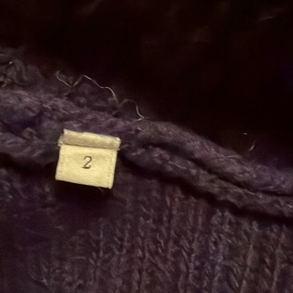 SANDRO Paris Navy & Purple Lace Sweater - Picture 14 of 14